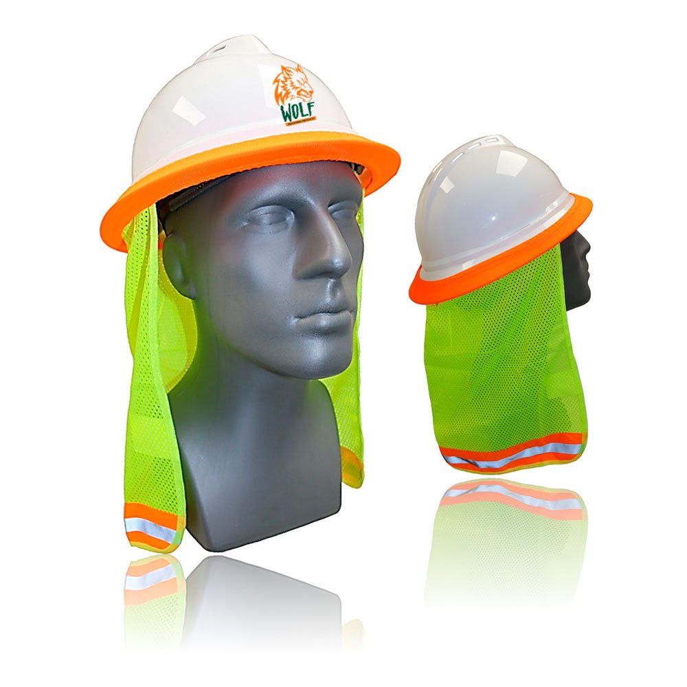 6 Pieces Elastic Resistant Hard Hat Neck Shade Elastic UV