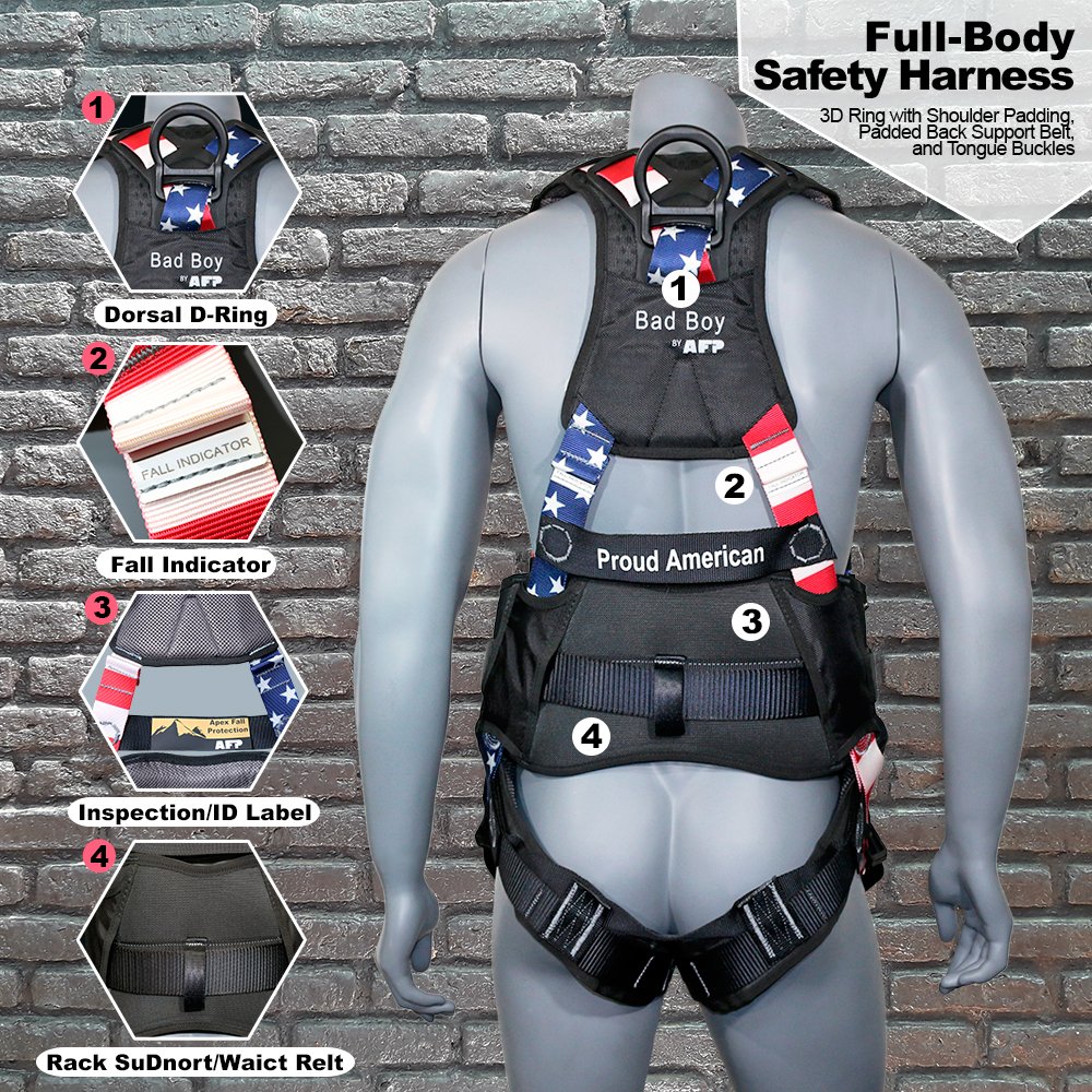 AFP Yellow Demon Fall Protection Comfort Harness / Safety Harness