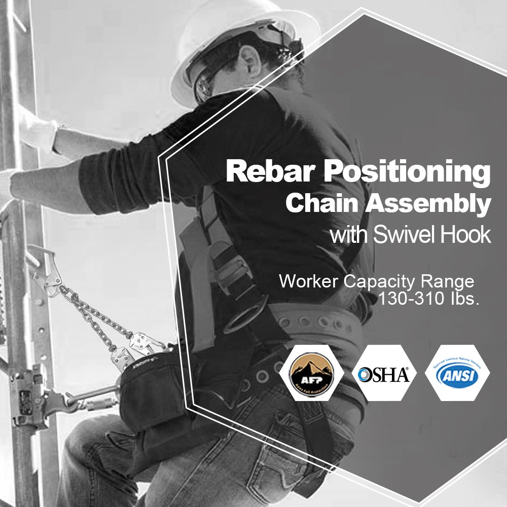  AFP Rebar Positioning Chain Assembly with Swivel Hook